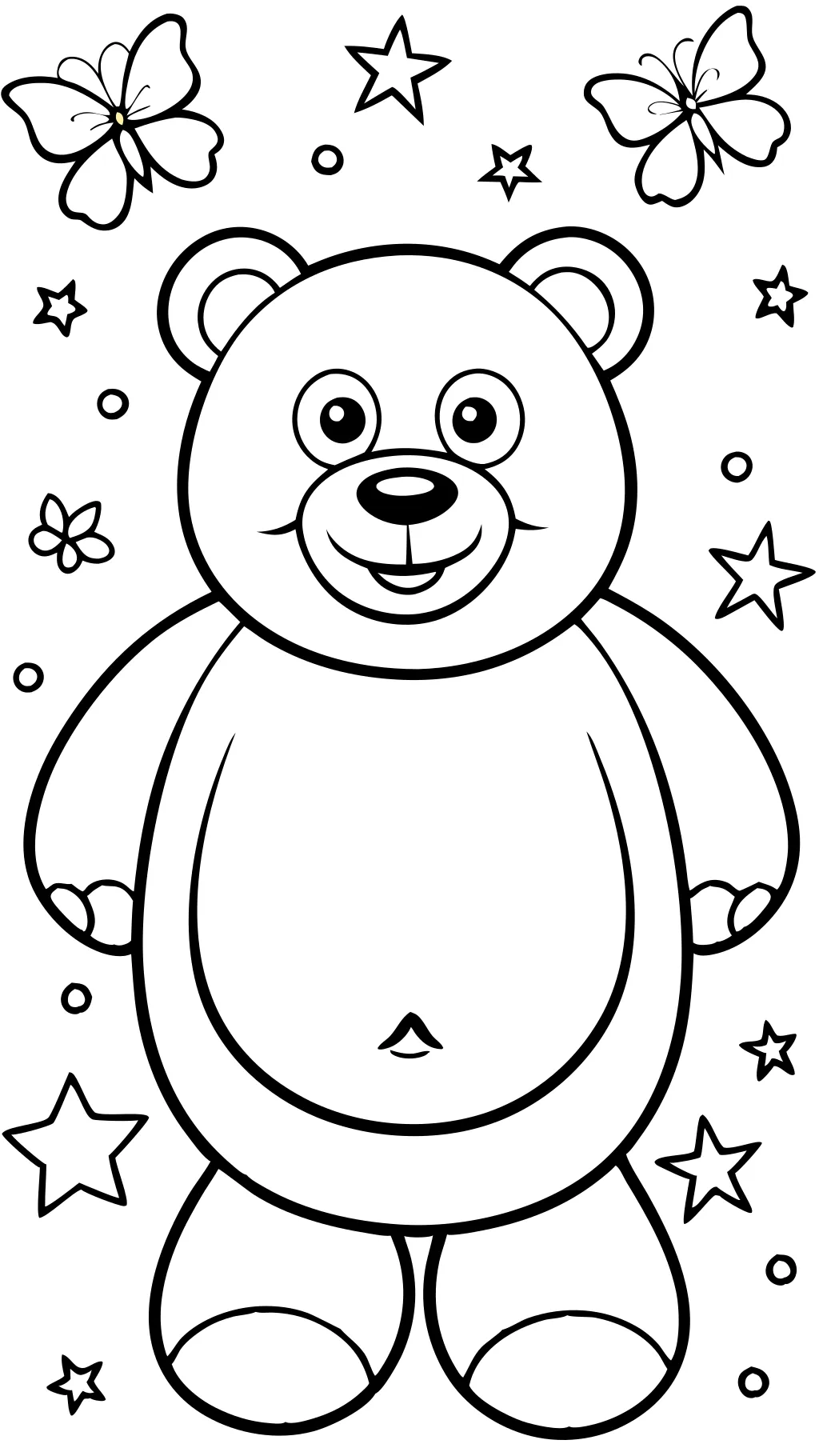 coloriages d’ours en peluche gratuit